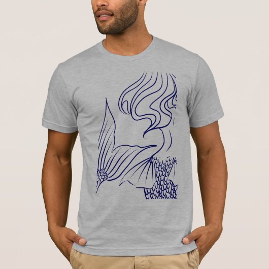 Mermaid Blue T-shirt (Voorkant)