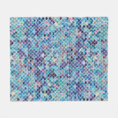 Mermaid Blues Fleece Deken (Voorkant (Horizontaal))