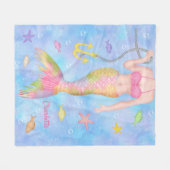 Mermaid Body | Douanenaam voor onderwatervis Fanta Fleece Deken (Voorkant (Horizontaal))
