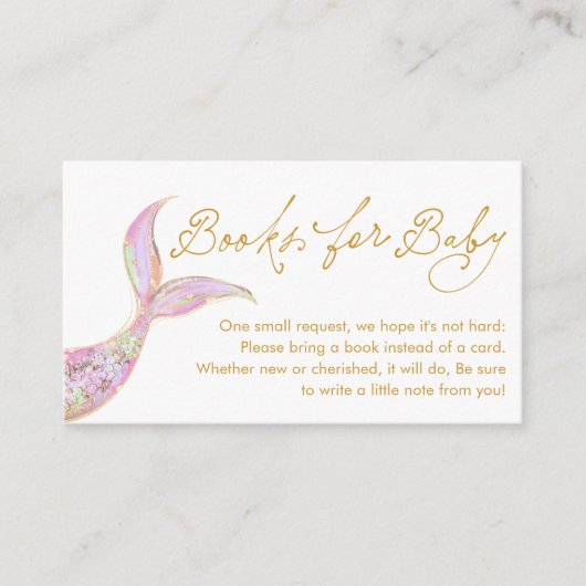 Mermaid Book Request Enclosure Kaart (Voorkant)