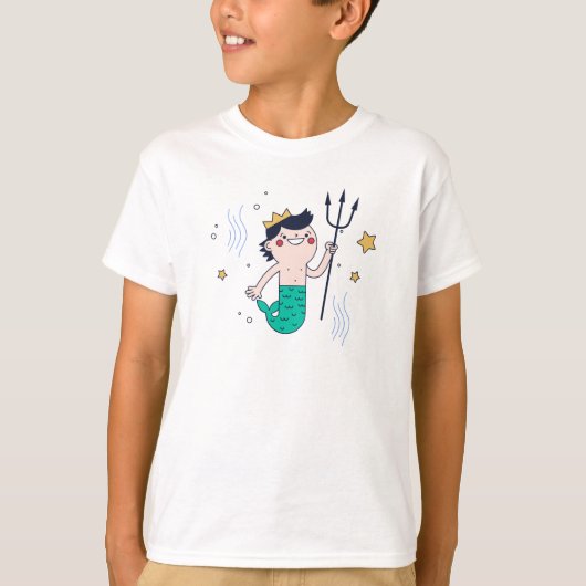 Mermaid Boy T-shirt (Voorkant)