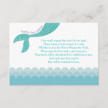 Mermaid brengt een boekenkoffer, boeken voor baby