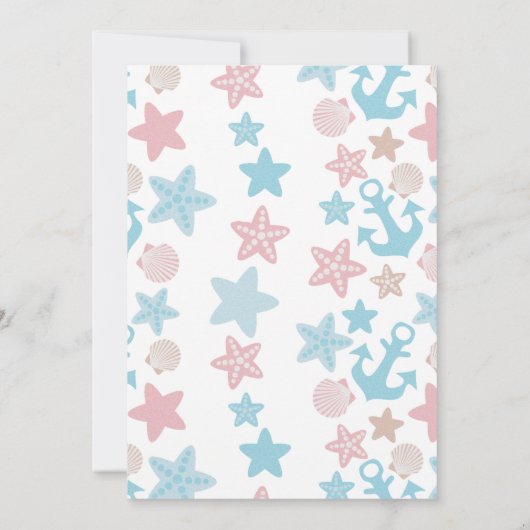 Mermaid Bridal Shower Kaart (Achterkant)