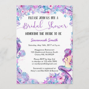 Mermaid Bridal Shower Kaart