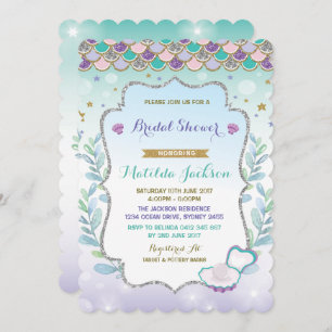 Mermaid Bridal Shower - Uitnodiging in de Oostzee
