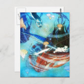 Mermaid briefkaart (Voorkant / Achterkant)