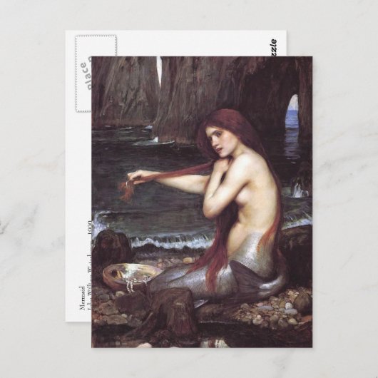 Mermaid Briefkaart (Voorkant / Achterkant)