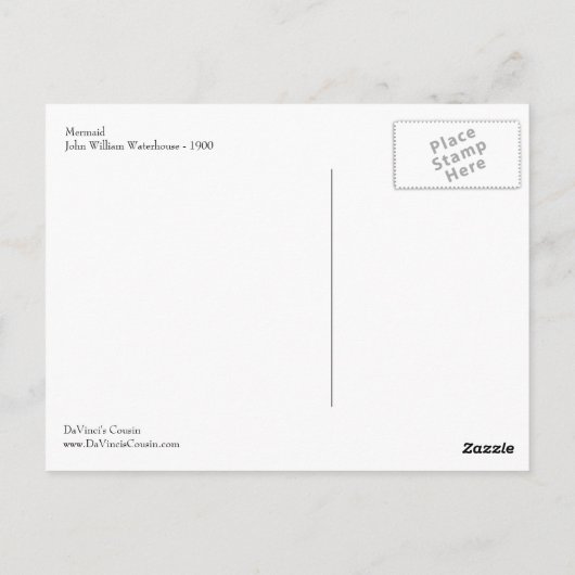 Mermaid Briefkaart (Achterkant)