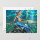 Mermaid Briefkaart (Voorkant / Achterkant)