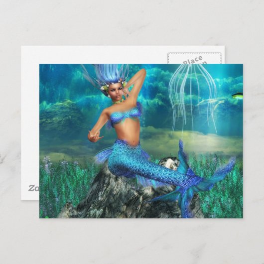 Mermaid Briefkaart (Voorkant / Achterkant)