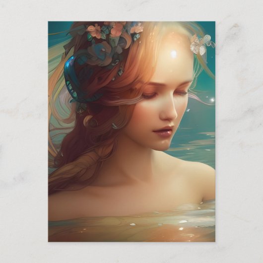 Mermaid Briefkaart (Voorkant)