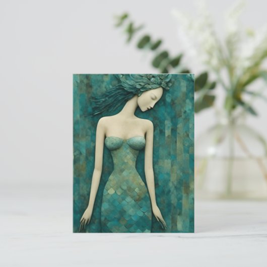 Mermaid Briefkaart (Staand voorkant)