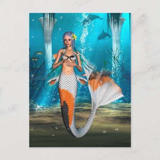 Mermaid Briefkaart (Voorkant)