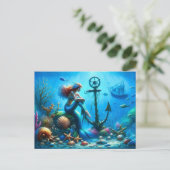 Mermaid Briefkaart (Staand voorkant)