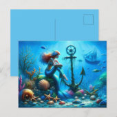 Mermaid Briefkaart (Voorkant / Achterkant)