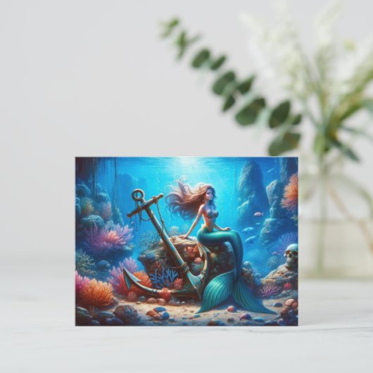 Mermaid Briefkaart (Staand voorkant)