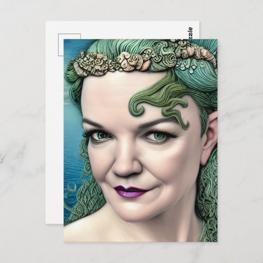 Mermaid Briefkaart (Voorkant / Achterkant)