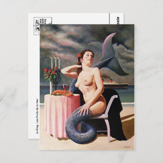 Mermaid Briefkaart (Voorkant / Achterkant)