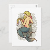 Mermaid Briefkaart (Voorkant / Achterkant)