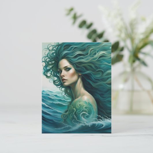 Mermaid Briefkaart (Staand voorkant)