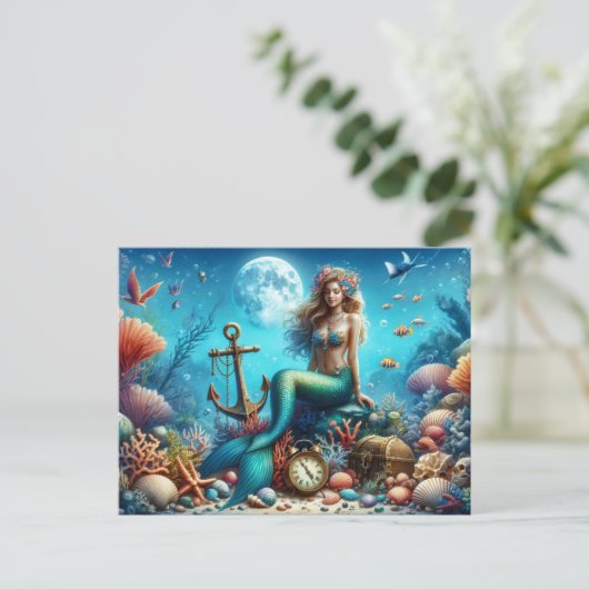 Mermaid Briefkaart (Staand voorkant)