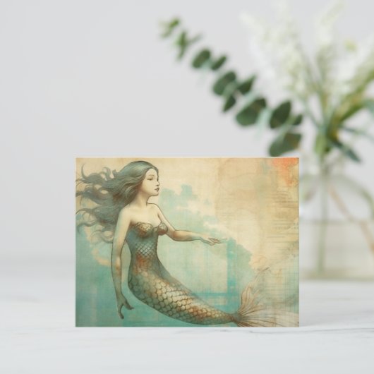 Mermaid Briefkaart (Staand voorkant)