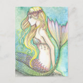 Mermaid Briefkaart Rainbow Tail beroemd gemaakt do (Voorkant)