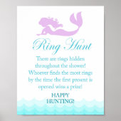 Mermaid Bruiloft Feest Ring Jacht Spel Bord Poster (Voorkant)
