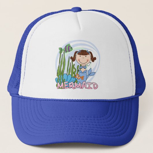 Mermaid - Brunette Tshirts en Gifts Trucker Pet (Voorkant)