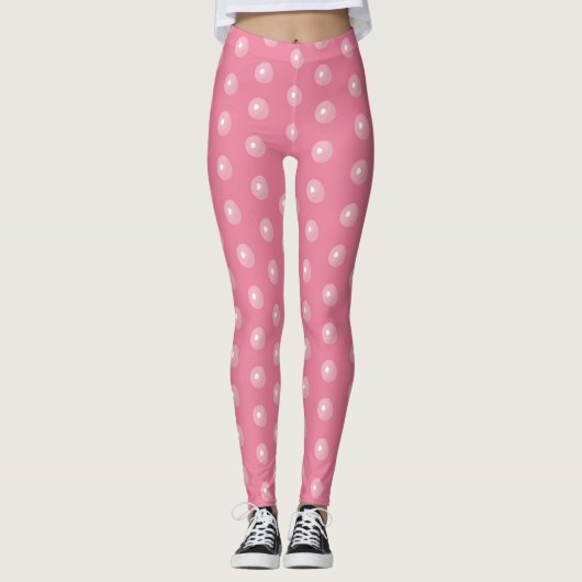 Mermaid Bubble-Leggings - Roze Leggings (Voorkant)