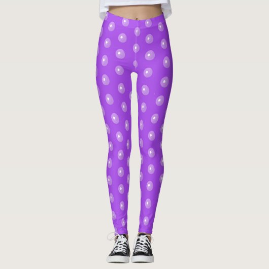 Mermaid Bubble Tights - Paars Leggings (Voorkant)