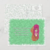 Mermaid Bubbles Briefkaart (Voorkant / Achterkant)