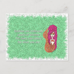 Mermaid Bubbles Briefkaart
