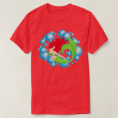Mermaid Bubbles T-shirt (Design voorkant)