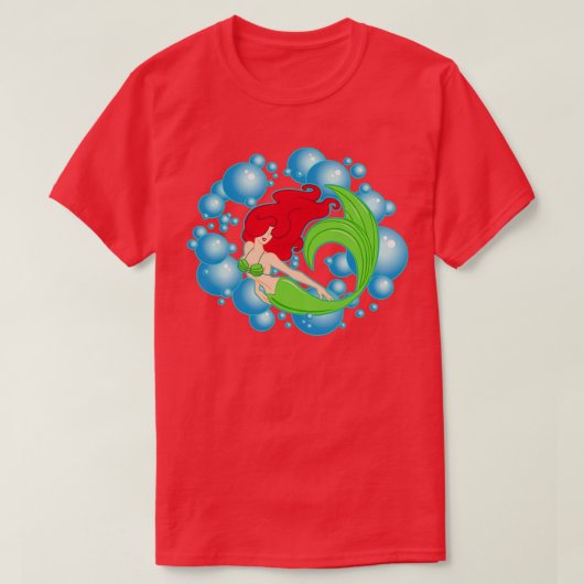 Mermaid Bubbles T-shirt (Design voorkant)
