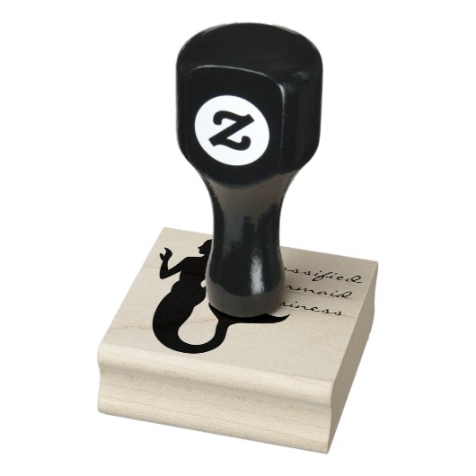 Mermaid Business Zee Meisje Rubberstempel (Stempel)