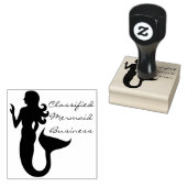 Mermaid Business Zee Meisje Rubberstempel (Gestempeld)