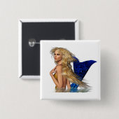 Mermaid Button Pin (Voorkant /achterkant)