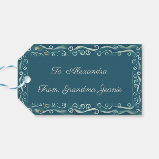 Mermaid Cadeaulabel (Achterkant Horizontaal)