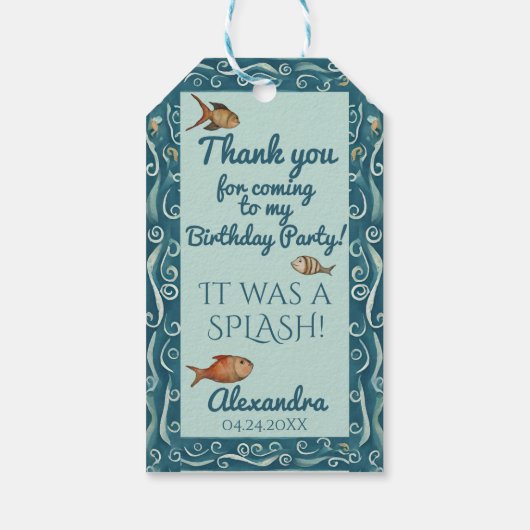 Mermaid Cadeaulabel (Achterkant)