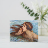 Mermaid Calling Briefkaart (Staand voorkant)