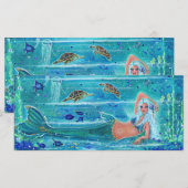 Mermaid Calypso art van Renee Lavoie (Voorkant / Achterkant)