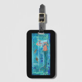 Mermaid Calypso art van Renee Lavoie Bagagelabel (Voorkant (verticaal))