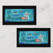 Mermaid Calypso art van Renee Lavoie Visitekaartje (Voorkant / Achterkant)
