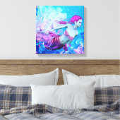 Mermaid Canvas Afdruk (Insitu (Slaapkamer))