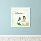 Mermaid Canvas Afdruk (Insitu (Houten vloer))
