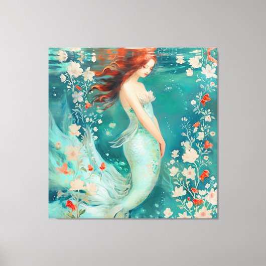 Mermaid Canvas Afdruk (Voorkant)