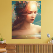 Mermaid Canvas Afdruk (Insitu (Woonkamer))