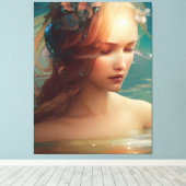 Mermaid Canvas Afdruk (Insitu (Houten vloer))