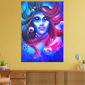 Mermaid Canvas Afdruk (Insitu (Woonkamer))